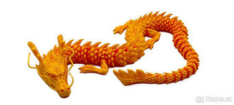 Dragon 4 gold Drak PLA 30cm