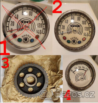 tachometry Spartak Š1200 Š1201 a jiné díly Škoda