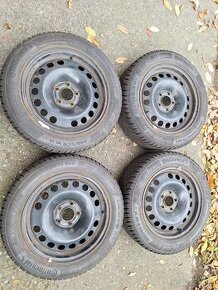 Kola plechy 5x110 R16 zimní pneu 205 55 16 - 1