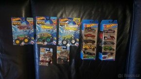 Hot wheels - sada 2x5 + Monster truck 3+2 nerozbalené