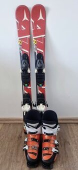 Dětský lyžařský set – lyže Atomic 90 cm+ boty Rossignol 20,5