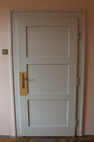 Prvorepublikové dveře, dřevěné, bukové - 1