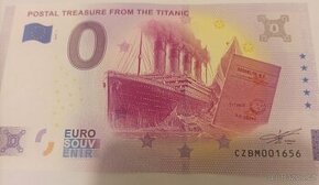 0 euro souvenír postal treasure from the Titanic