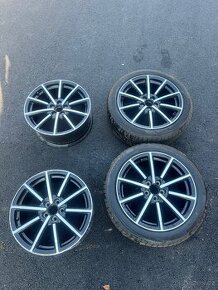 5X100 R17 originál audi ALU disky