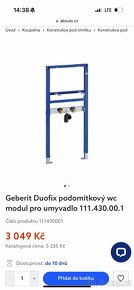 Geberit Duofix podomítkový wc modul pro umyvadlo 111.430.00.