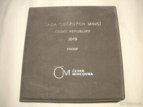 Sada oběžných mincí 2019 proof - semišový obal