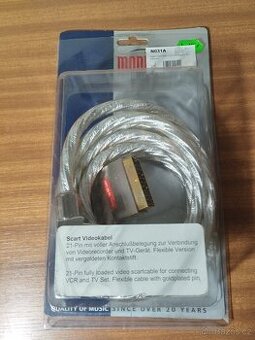 Kabel Scart 3 m, pozlacený - 1