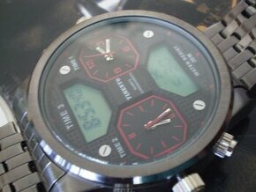 nejmodernější model hodinky TIMENTO LED CARBONE multifunkční - 1
