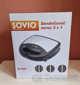 SENDVIČOVAČ 3V1 SOVIO - 1