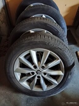 4x letní originál ALU kola škoda 205/55 R16 Octavia III