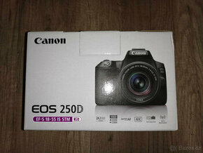 Canon EOS 250D, 18-55 IS STM NOVÝ, Nerozbalený
