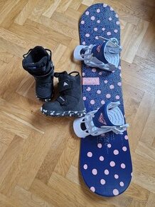 Dětský snowboardový komplet + boty