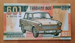 Pamětní bankovka Trabant 601 Gabris