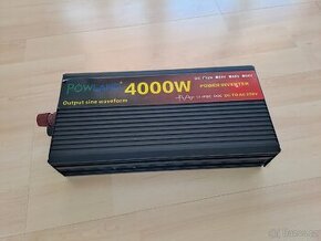 Měnič napětí 2000W čistá sinus - vstup 12V - 1