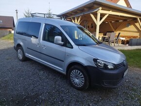 VW Caddy maxi 7místné, původ ČR,najeto 75tis.km