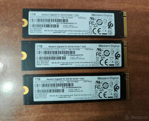 3 ks zanovni NVME WDC SN720 1TB / M.2 2280 3000/2400 MBps