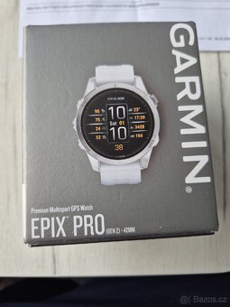 Garmin epix PRO (gen2) 42mm, stříbrno-bílé, záruka 01/26