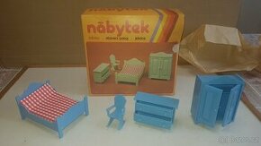 Chemoplast RETRO nábytek pro panenky Ložnice - NEHRANÉ - 1