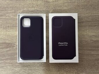 kryt : iPhone 11 Pro : Leather Folio - Aubergine