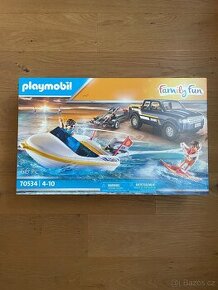 Playmobil 70534 terénní vozidlo a člun