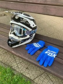 Motokrosový set - helma FLY Racing+ brýle + nové rukavice