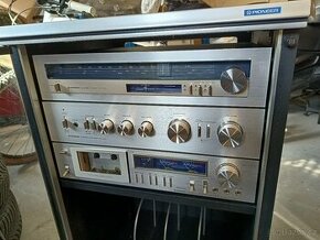 PIONEER sestava vč. racku VINTAGE 1980 - 1