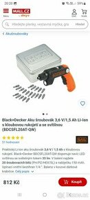 Aku šroubovák Black + Decker