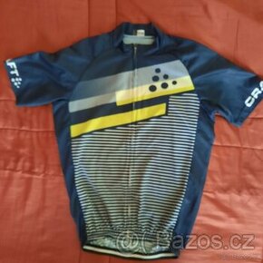 Cyklistický dres CRAFT černá/žlutá