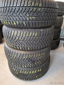 Prodám zimní pneu 205/55/16 Dunlop sport 5