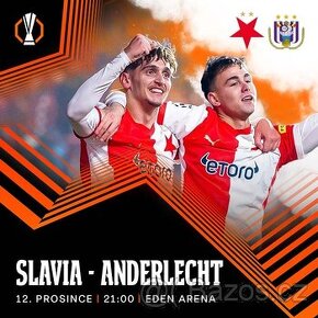 SLAVIA - ANDERLECHT DVĚ VEDLE SEBE