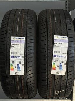 Nové 215/55/R17 Michelin Primacy 3, 2x Letní