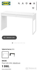 Pracovní stůl Ikea Micke 142x50