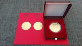 Zlatá mince CHEB BK (běžná kvalita) velmi vzácná, ČR, ČNB - 1