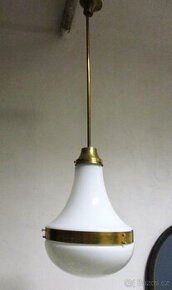 Secesní lampa/lustr, funkční, délka 90cm,