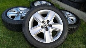 Zimní sada originál 5x112 VW GOLF Touran 205/55 R16 - 1