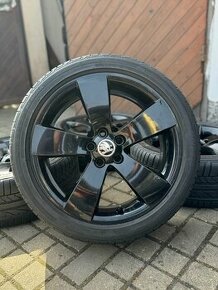 ORIGINAL Alu Škoda KENTAUR R17, 5x100 - TOP STAV