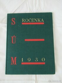 Meteorologická ročenka rok vydání 1930 - 1