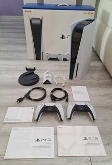 Playstation 5 + 2 ovladače