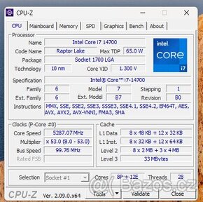 Intel Core i7 14700, nový, Socket 1700, 20 jader, 5,4GHz