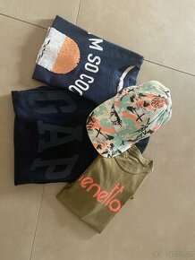 Mikina GAP, tričko Benetton a H&M, vel. 8-10