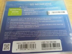 O2 GO SIM karta 722 339 099