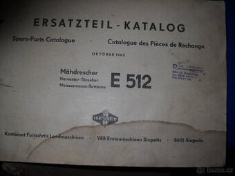 E 512 katalog náhradních dílů