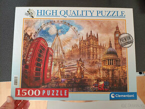 Clementoni - Puzzle 1500 Londýn-Vintage