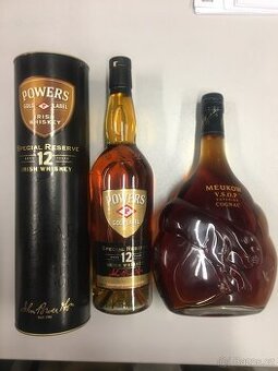 Set dvě lahve POWERS 12 Years + VSOP Meukow - 1