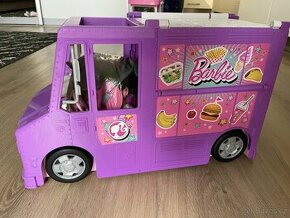 Barbie Food truck restaurace auto s příslušenstvím top stav - 1