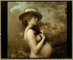 Jan Saudek -  Miroslava - orig. kolorovana fotografie