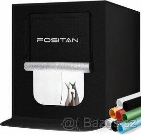 FOSITAN stolní fotografický box s LED s 8 kulisami,50 cm