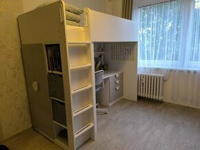 Patrová postel s psacím stolem IKEA - 1