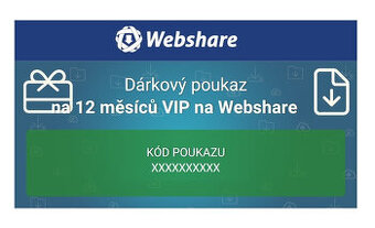 Roční VIP poukazy na Webshare