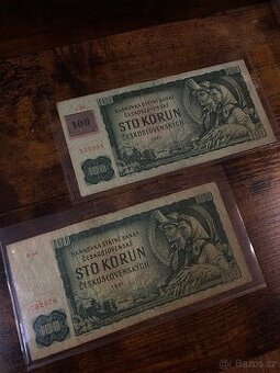 2x sto korun Československých 1961 - 1